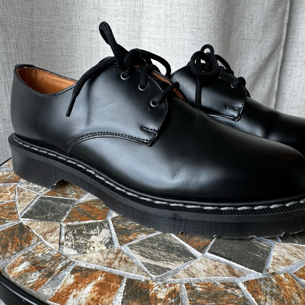 Solovair 3 Eye Gibson Black Hi-Shine Leather | UK 5 / US 6 | Made in England - Picture 2 of 15